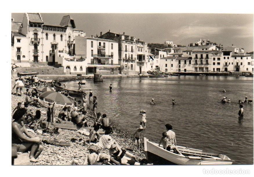 Postales: POSTAL FOTOGRAFICA, N. 6 200 - CADAQUES, VISTA PARCIAL, PLAYA. SOBERANAS. FOTOGRAFO REUSS. ESCRITA.