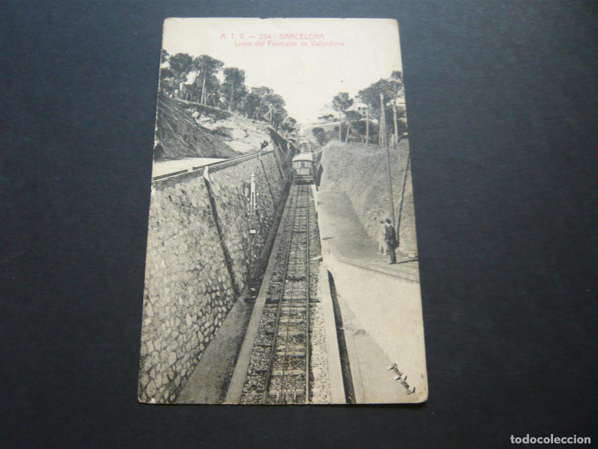 Postales: BARCELONA LINEA DEL FUNICULAR DE VALLVIDRERA - Foto 1