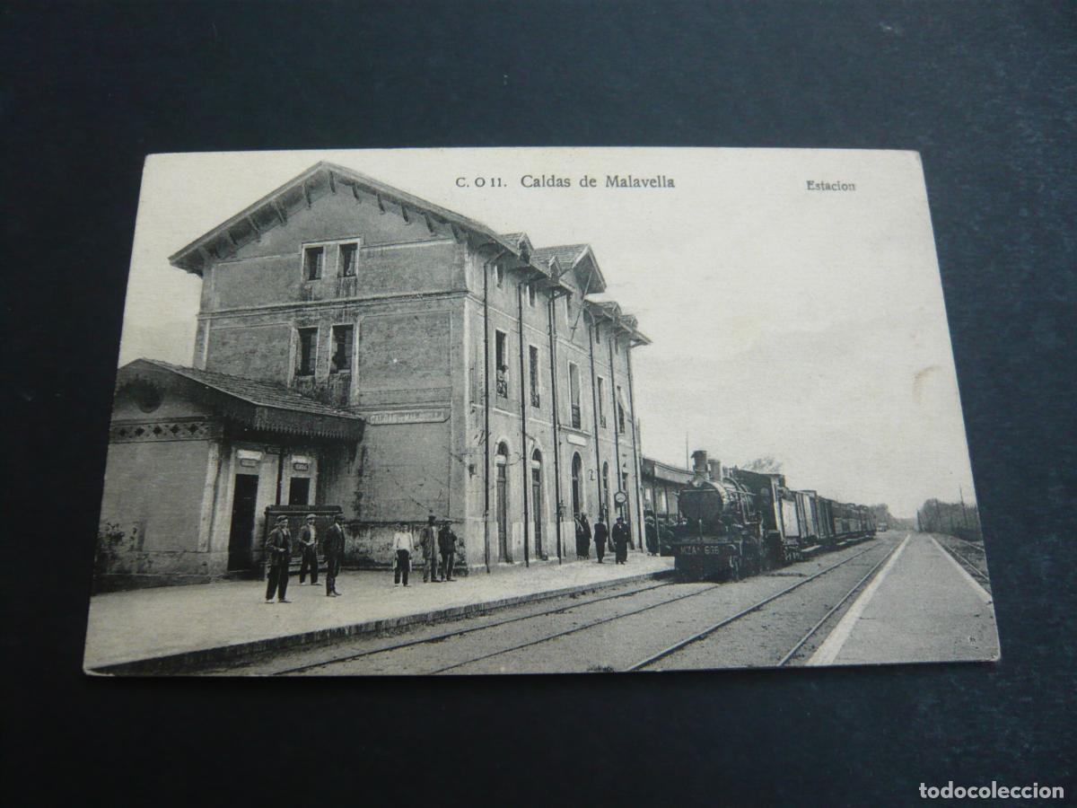 Postales: CALDAS DE MALAVELLA GERONA ESTACION - Foto 1