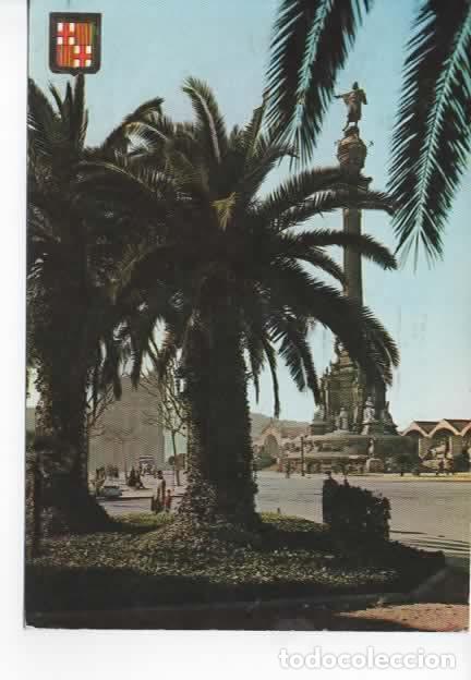 Postales: BARCELONA ESCRITA MONUMENTO A COLON - Foto 1