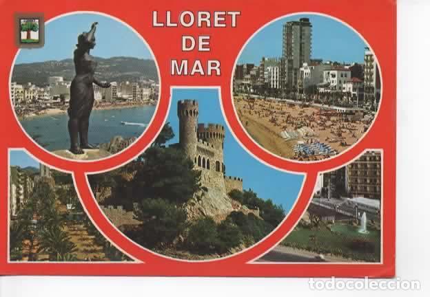 Postales: GERONA ESCRITA LLORET DE MAR - Foto 1