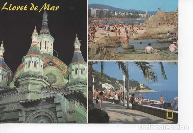 Postales: GERONA ESCRITA LLORET DE MAR - Foto 1