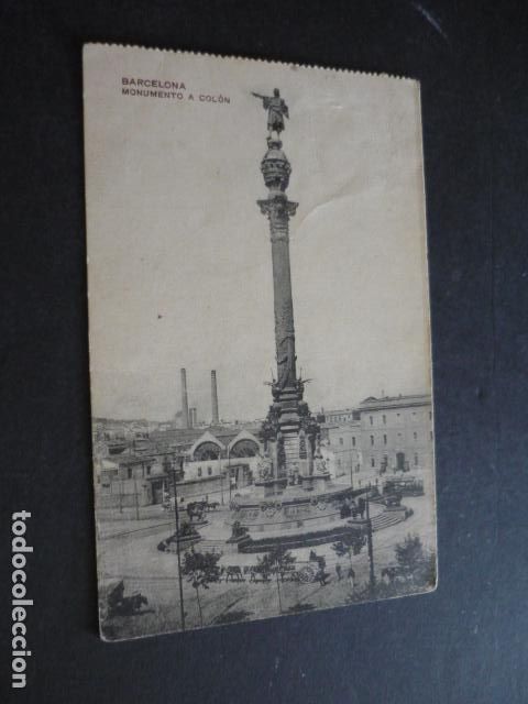 Postales: BARCELONA MONUMENTO A COLON - Foto 1