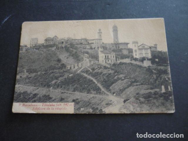 Postales: BARCELONA TIBIDABO EDIFICIOS DE LA CUSPIDE - Foto 1
