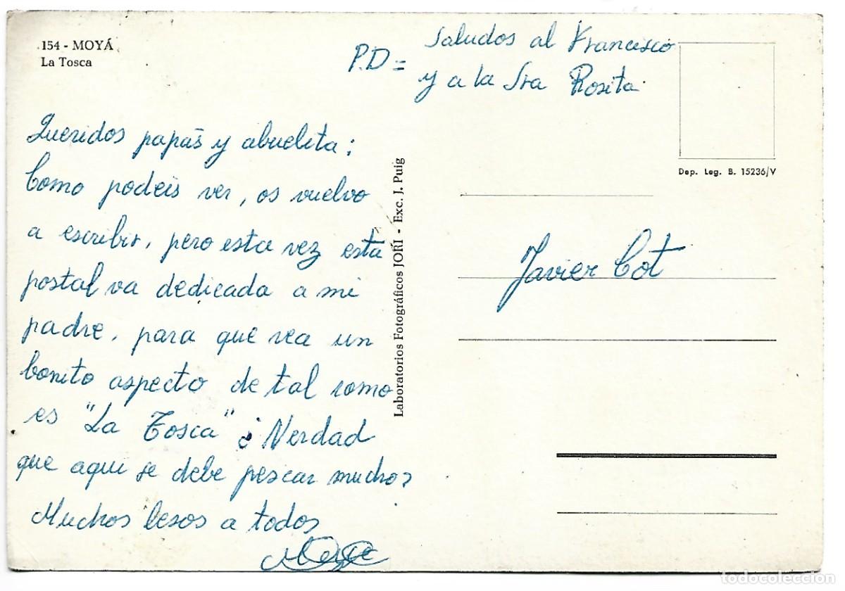 Postales: LA TOSCA.- MOYA / BARCELONA - Foto 2