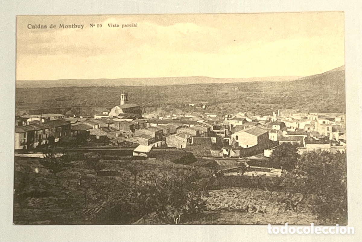 Postcards: POSTAL: CALDAS DE MONTBUY N&ordm;20 VISTA PARCIAL J. Obradors - sin circular