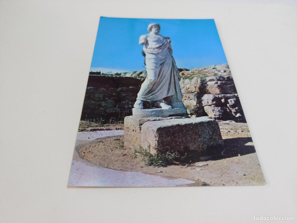Postales: ALT EMPORD&Agrave; - POSTAL AMPURIAS - ESTATUA DE ESCULAPIO