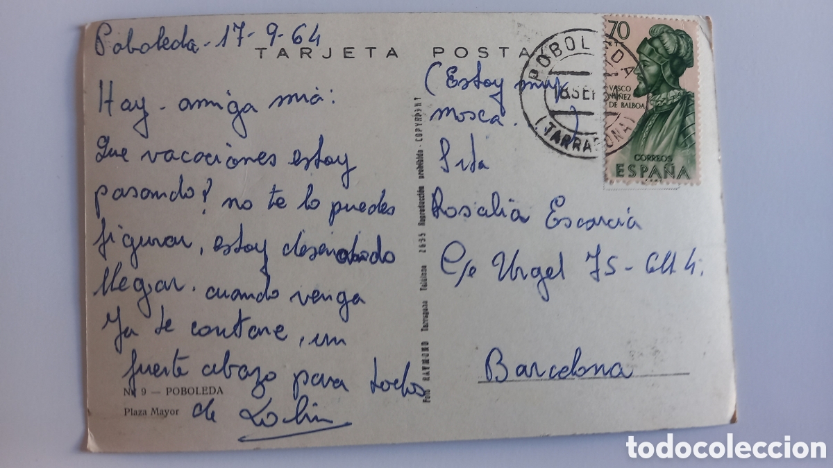Postales: Postal POBOLEDA. Plaza Mayor - Foto 2