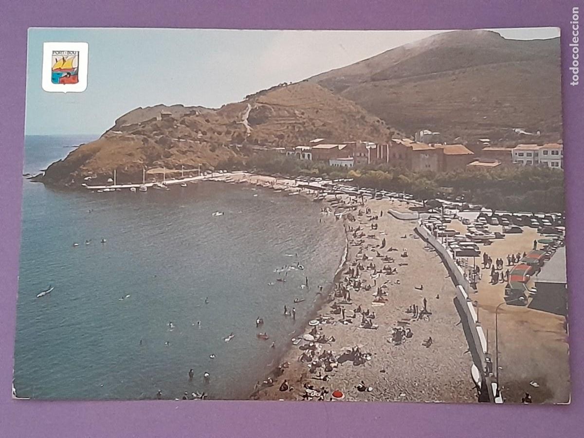 Postais: TARJETA POSTAL PORT BOU COSTA BRAVA PASEO MARITIMO Y PLAYA T 496