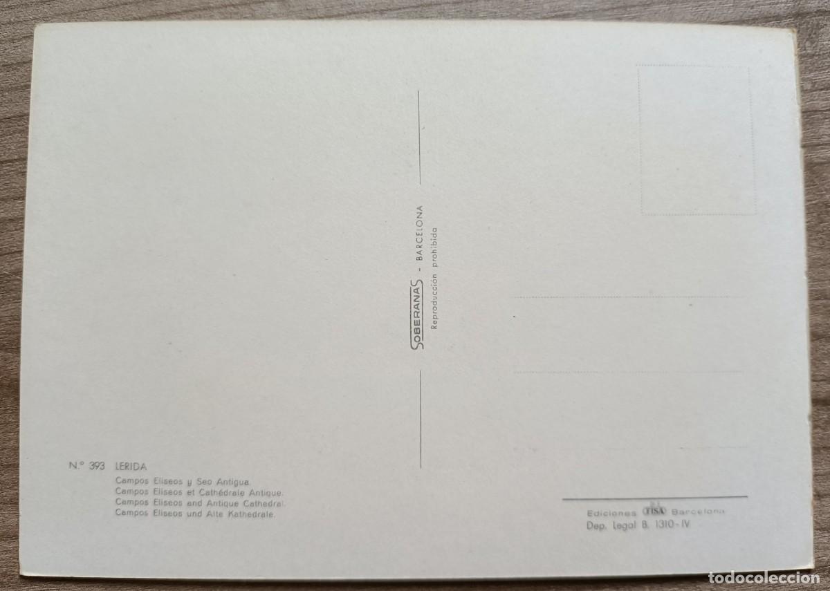Postales: Postal de Lerida - ediciones Fisa Soberanas - Foto 2