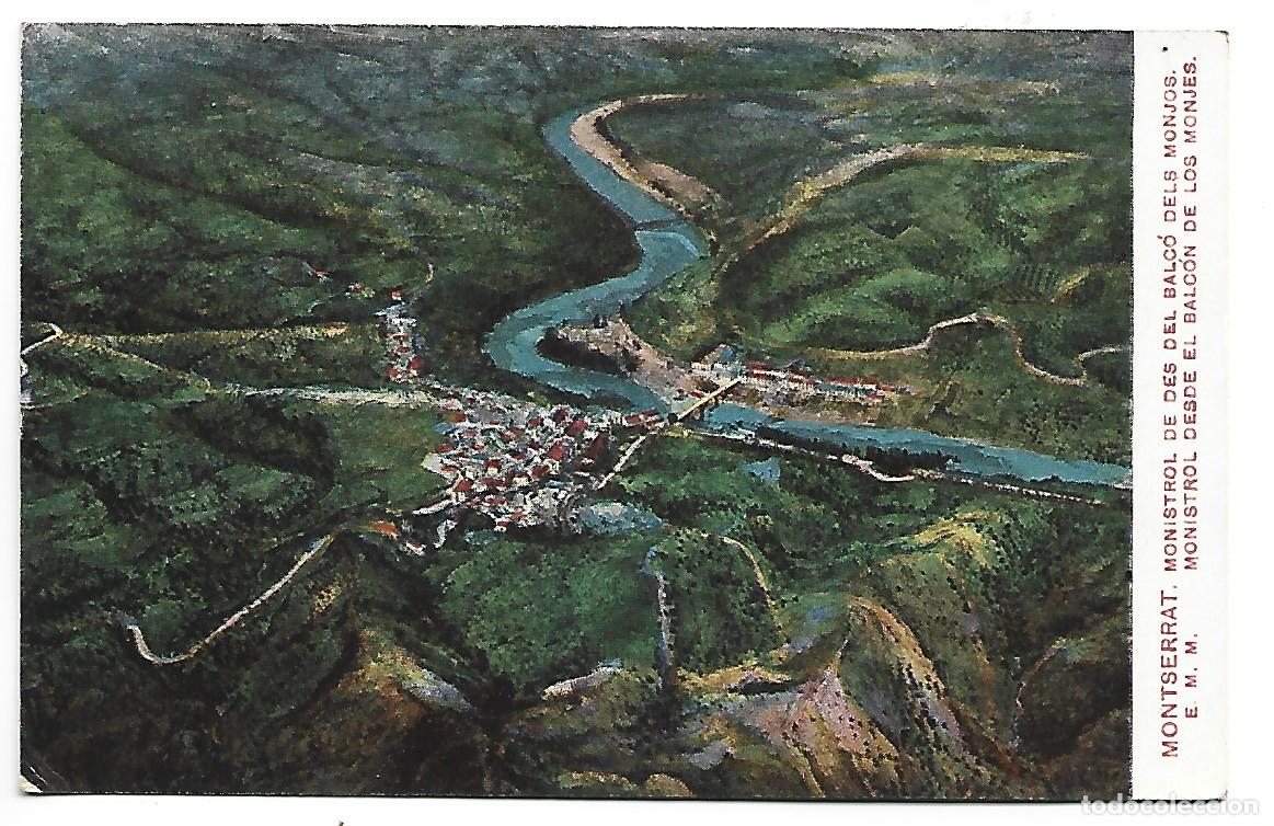 Postkarten: MONISTROL DE DES DEL BALCO DELS MONJOS.- MONTSERRAT