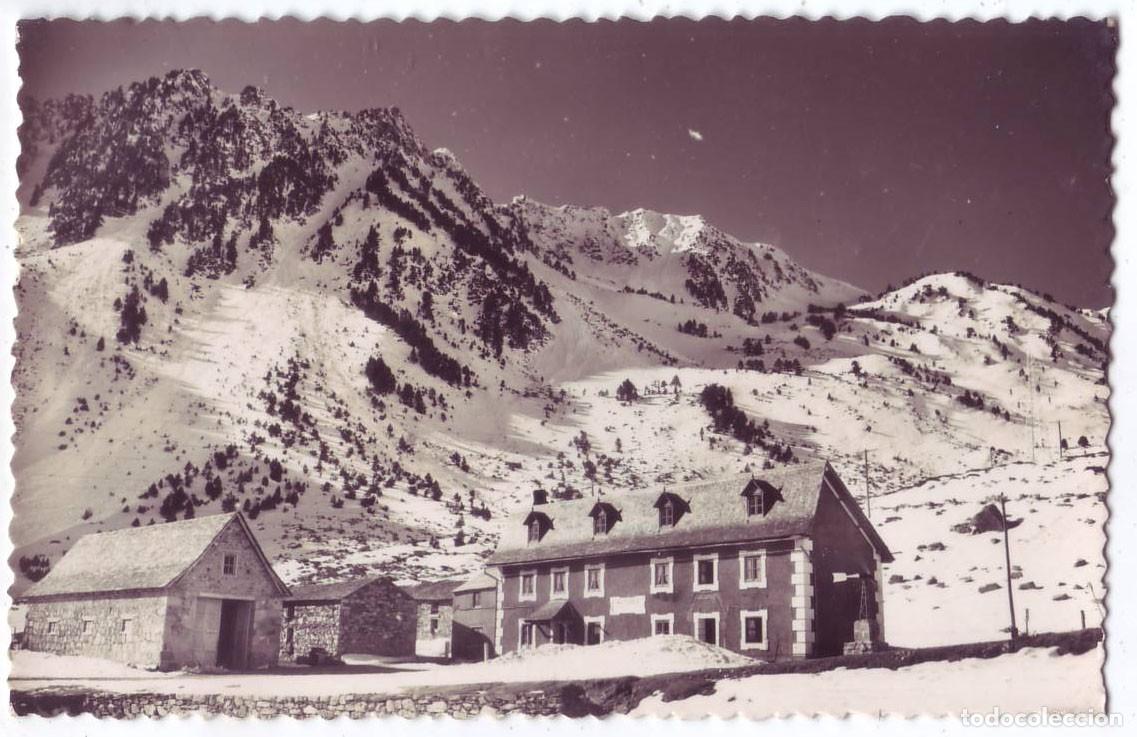 Postales: Valle de Ar&aacute;n (L&eacute;rida): Refugio Virgen de las Aras. Ed. Sicilia. Circulada (A&ntilde;os 50)