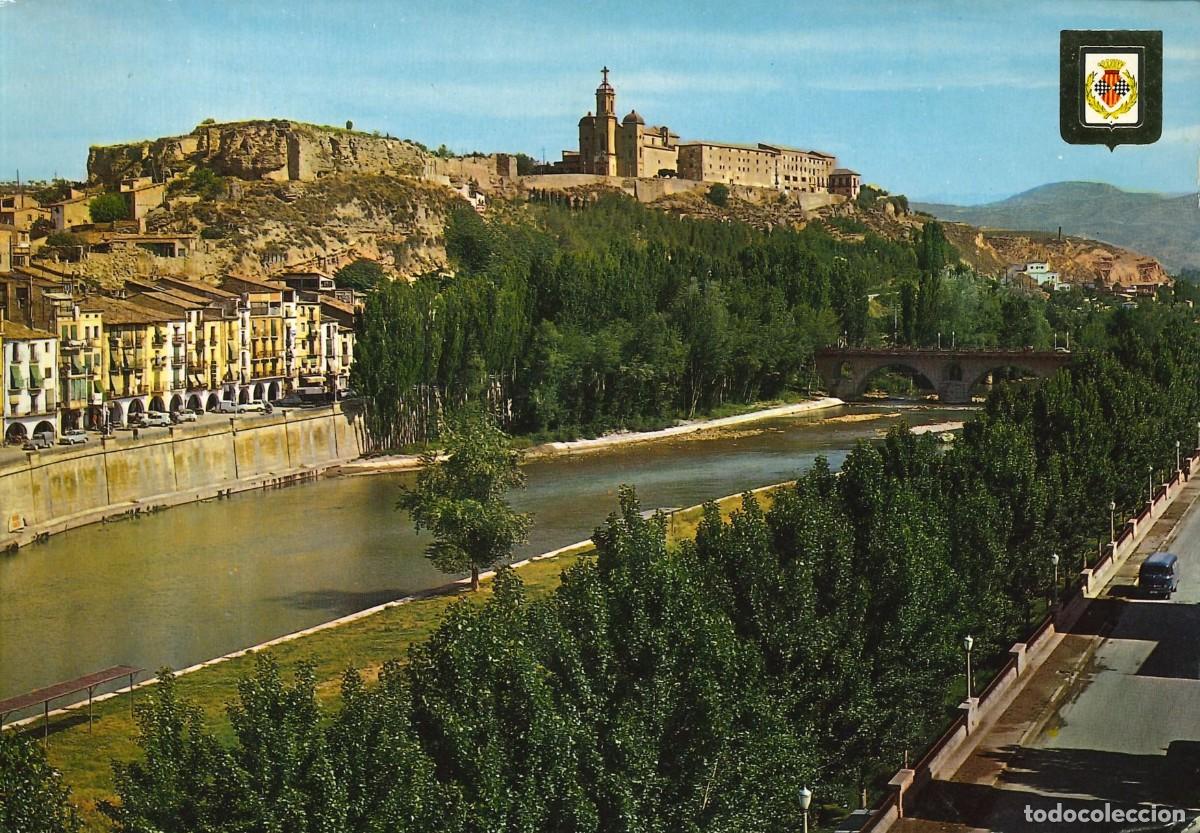 Postales: POSTALES - ESPA&Ntilde;A - LERIDA - BALAGUER - 3941 - RIO SEGRE, CALLE DEL PUENTE, AL FONDO EL SANTO CRISTO