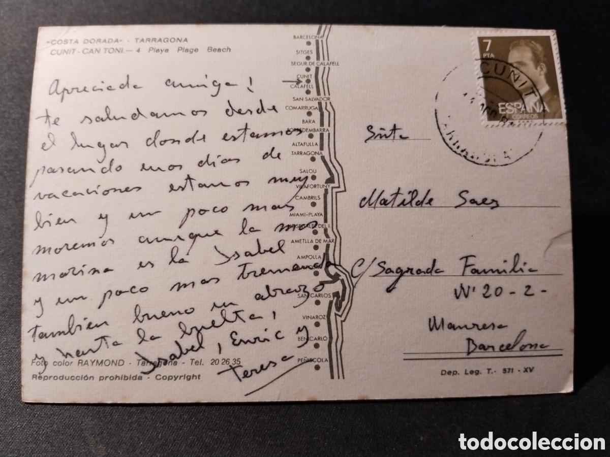 Postales: Postal de Cunit. Can Toni - Foto 2