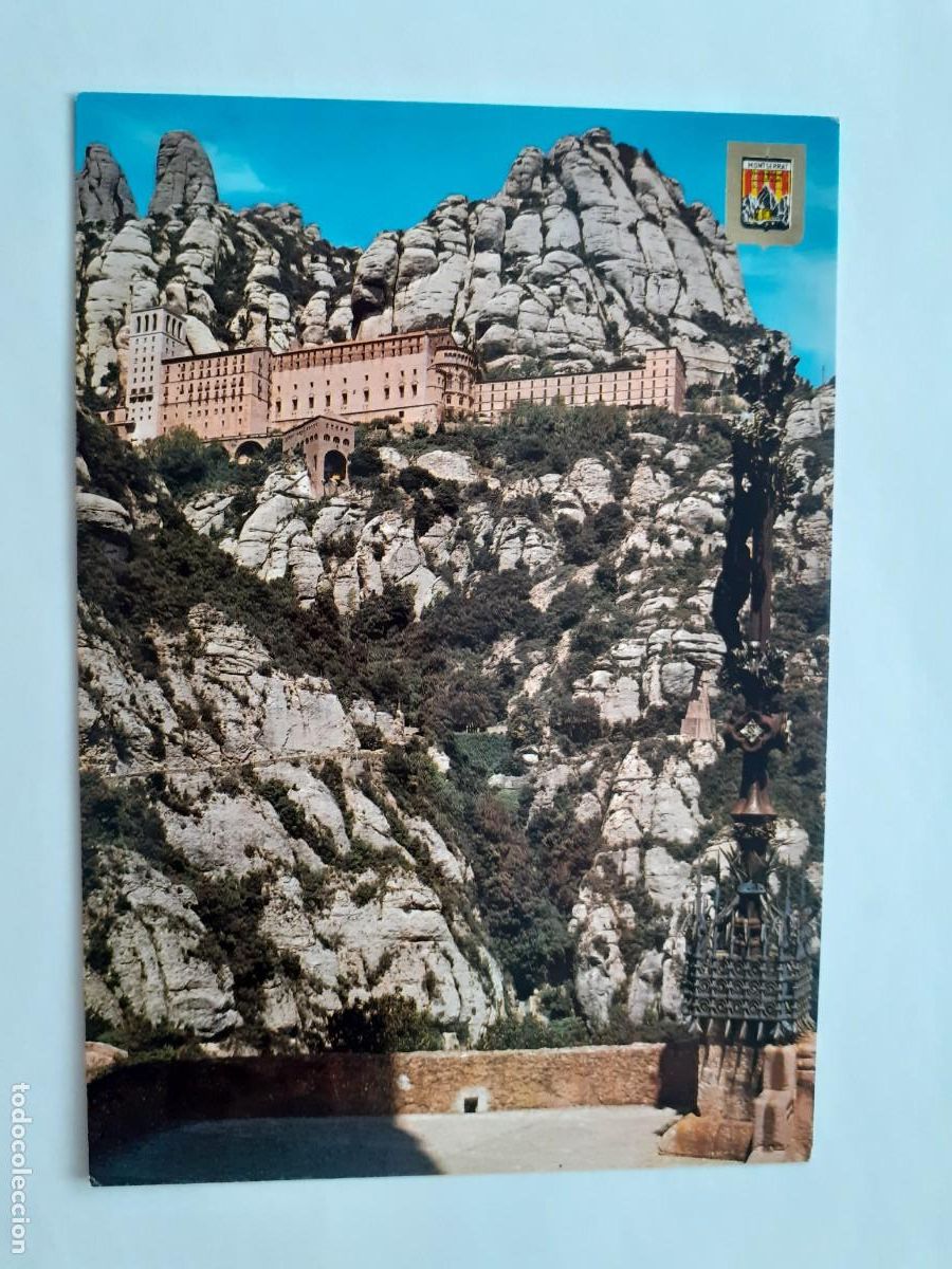 Postales: POSTAL - MONTSERRAT VISTA DEL MONASTERIO DESDE EL CAMINO DE LA SANTA CUEVA - 4979