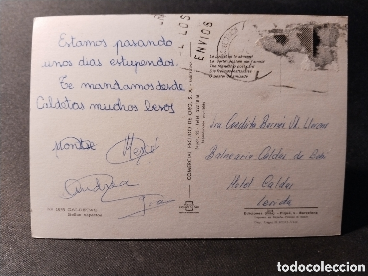 Postales: Postal de Caldetas. Bellos Apsectos - Foto 2
