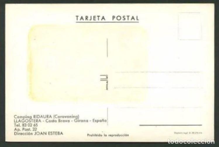 Postales: Llagostera *Camping Ridaura* Nueva. - Foto 2