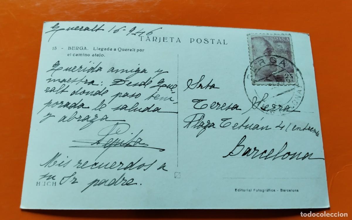 Postales: BERGA , POSTAL ANTIGUA , BLANCO Y NEGRO - Foto 3