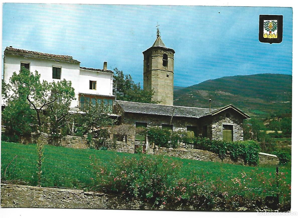 Postales: IGLESIA Y CASAS.- PLANOLAS / GERONA - Foto 1