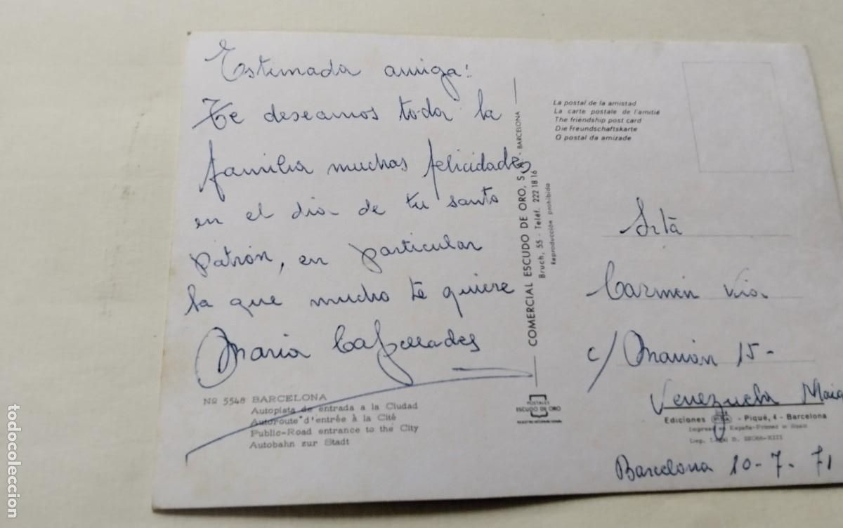 Postales: BARCELONA , POSTAL ANTIGUA - Foto 3