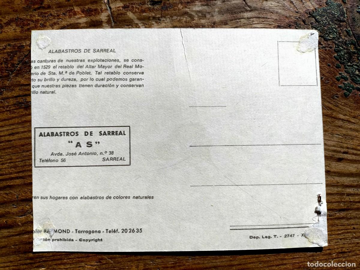 Postales: POSTAL ALABASTROS DE SARREAL - Foto 2