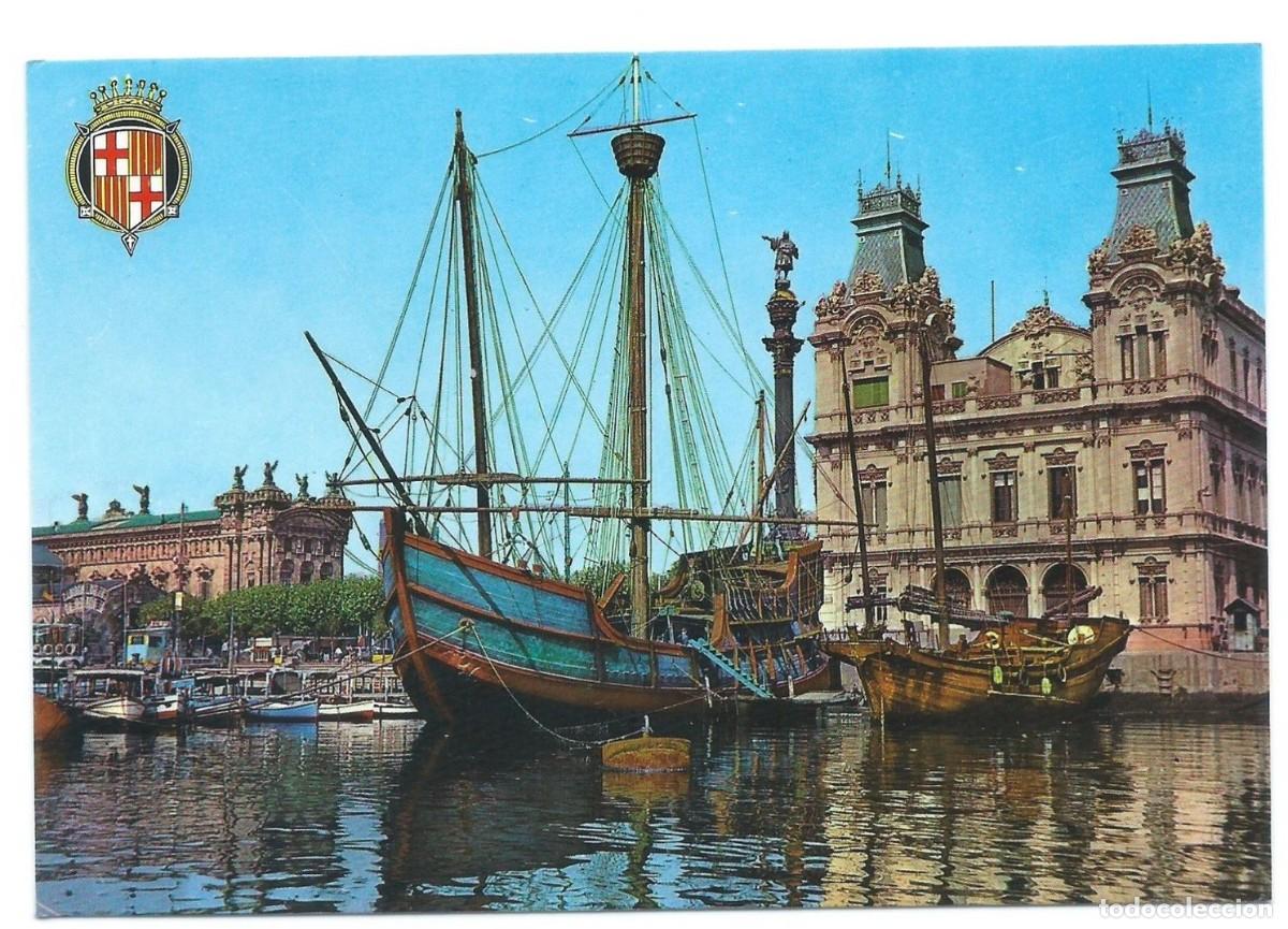 Postales: CARABELA STA. MARIA.- BARCELONA - Foto 1