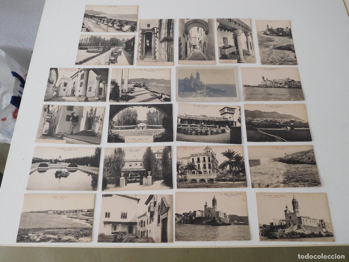 Postales: Lote de 22 Postales antiguas de Sitges - Foto 1