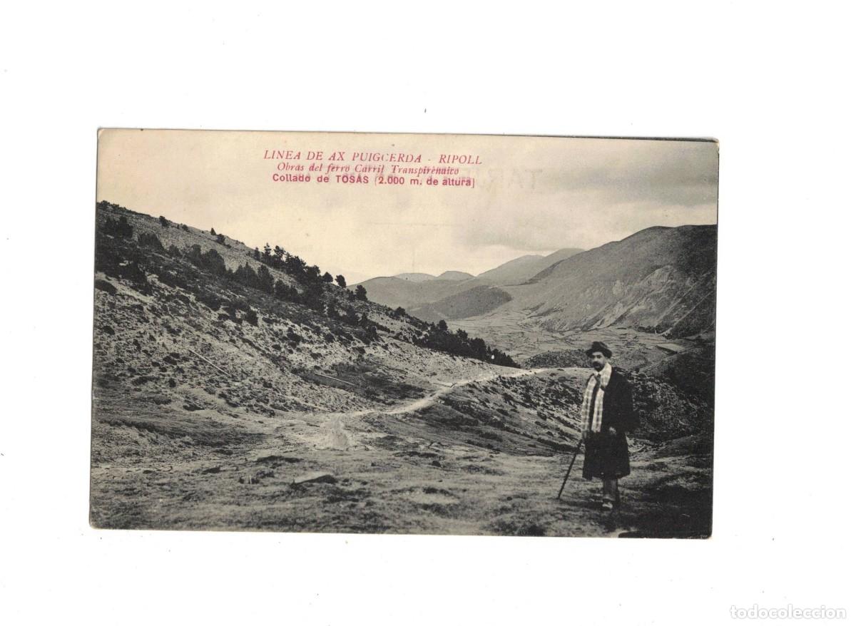 Postales: AX PUIGCERD&Aacute; RIPOLL. L&Iacute;NEA FERROCARRIL - Foto 1