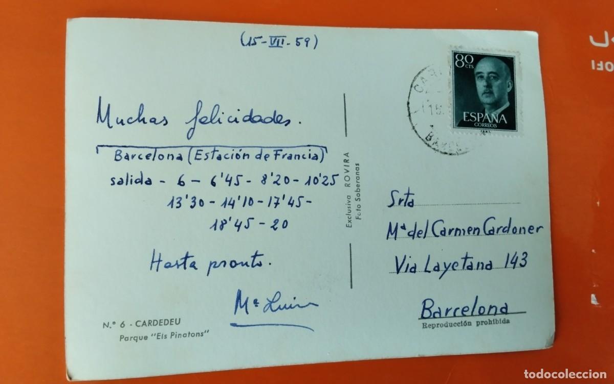 Postales: CARDEDEU , POSTAL ANTIGUA , BLANCO Y NEGRO - Foto 3