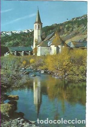 Postales: POSTAL A COLOR 5068 PIRINEOS DE LERIDA EL VALLE DE ARAN SANTUARIO DE MONTGARRI REFLEJADO EN EL RIO N