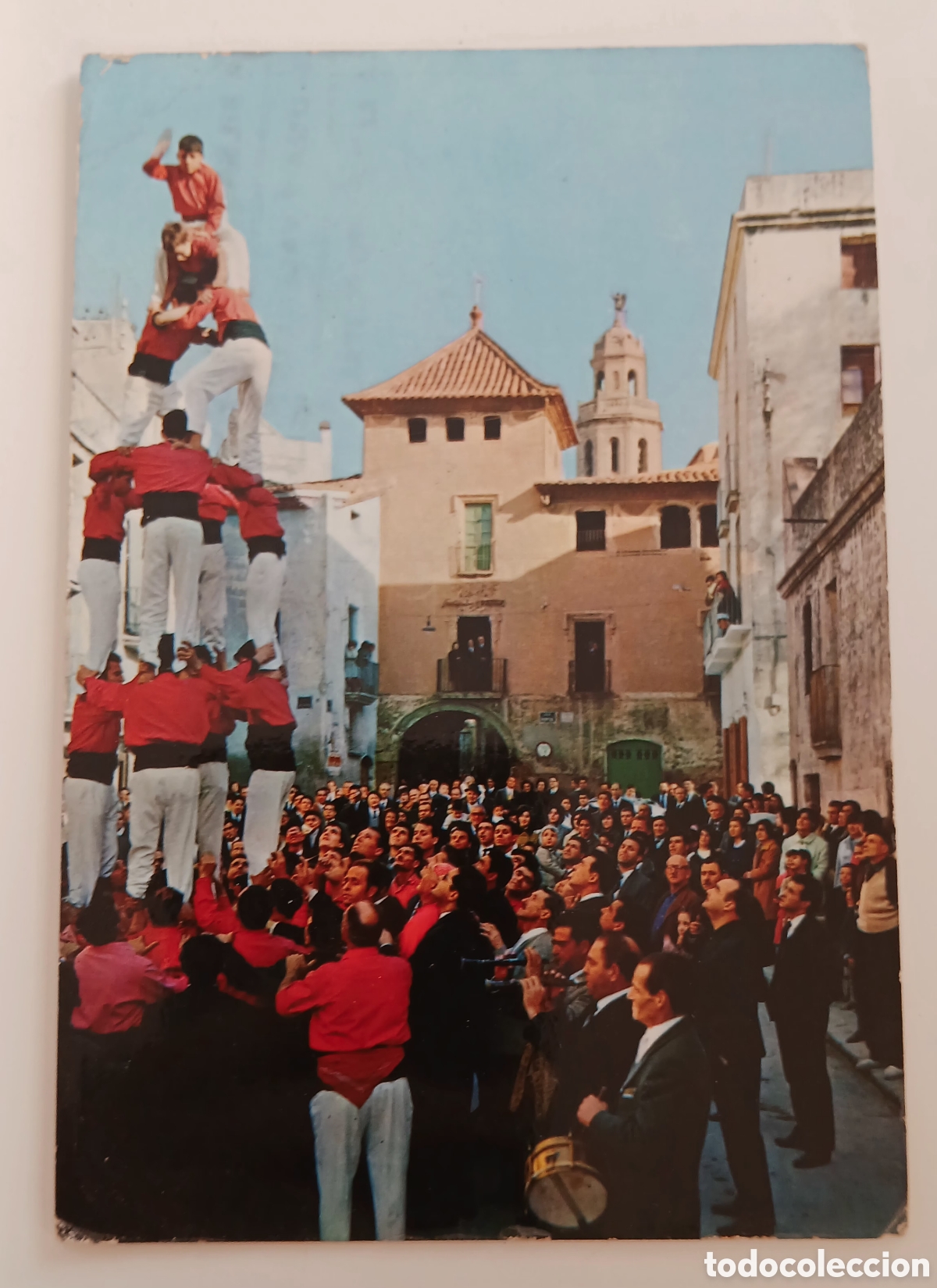 Postales: POSTAL CASTELLERS NENS DEL VENDRELL &rdquo;QUATRE DE SIS&rdquo; FOTO-COLOR GUIXENS VIKINGO N&ordm; 2 CIRCULADA