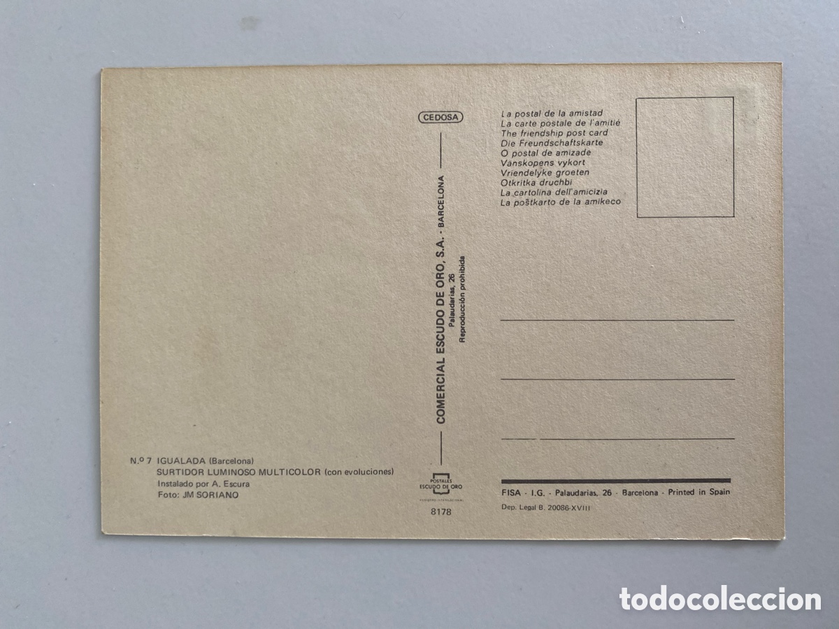 Postales: Postal Igualada , Barcelona - Foto 2