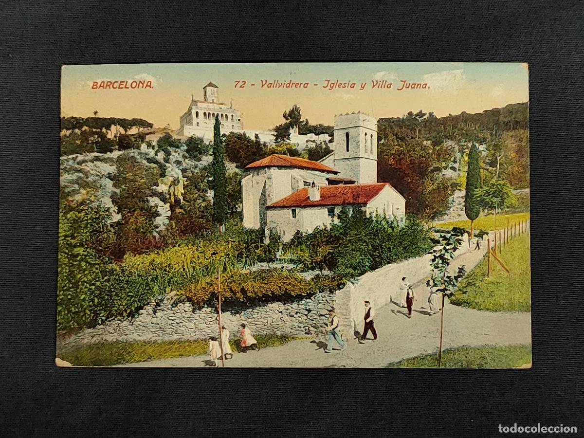 Cartoline: POSTAL - BARCELONA - VALLVIDRERA - IGLESIA Y VILLA JUANA