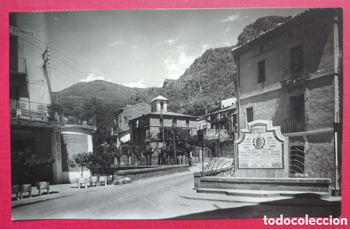 Cartoline: RIBES DE FRESER CTRA. A PUIGCERD&Agrave; POSTAL FOTOGR&Aacute;FICA GIRONA C. 1955