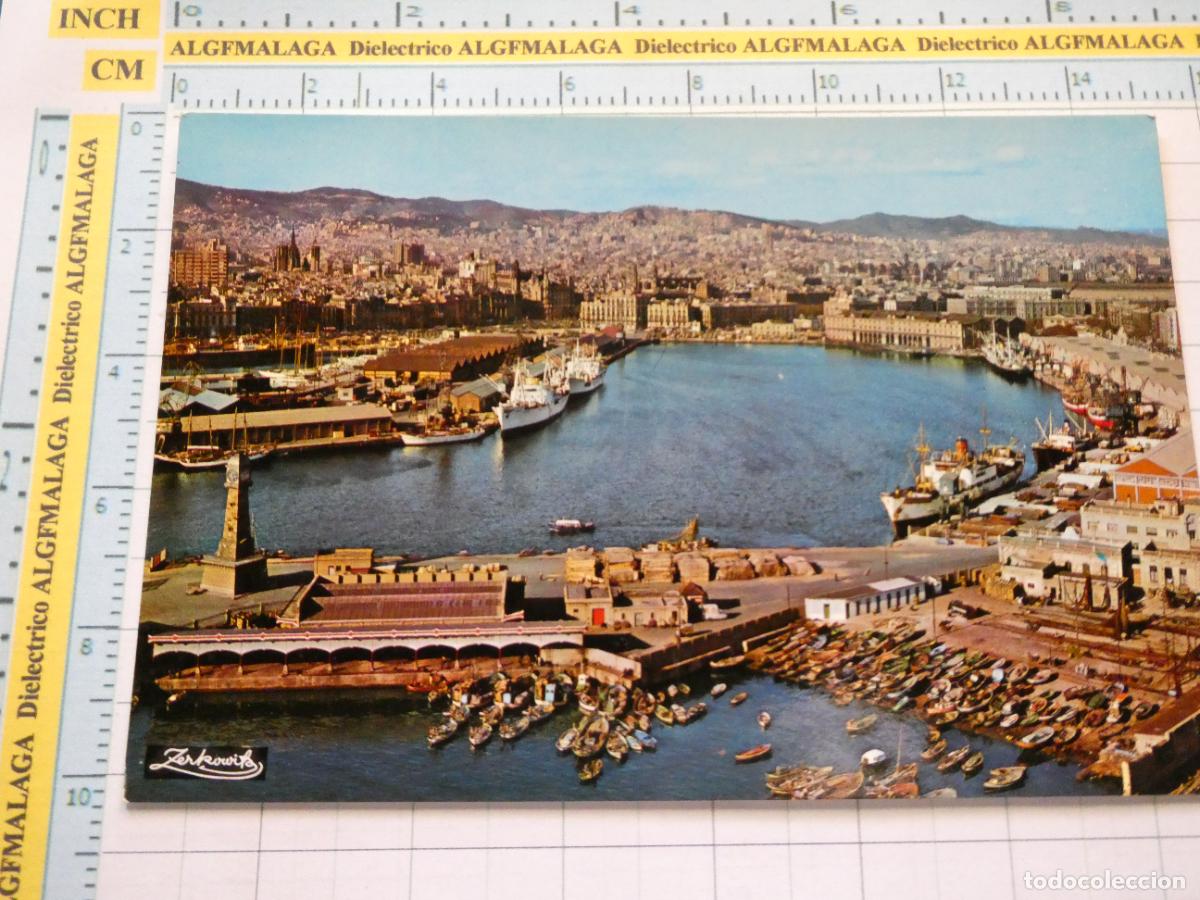 Postales: POSTAL DE BARCELONA A&Ntilde;O 1967. VISTA PARCIAL DEL PUERTO 2212 ZERKOWITZ. 83