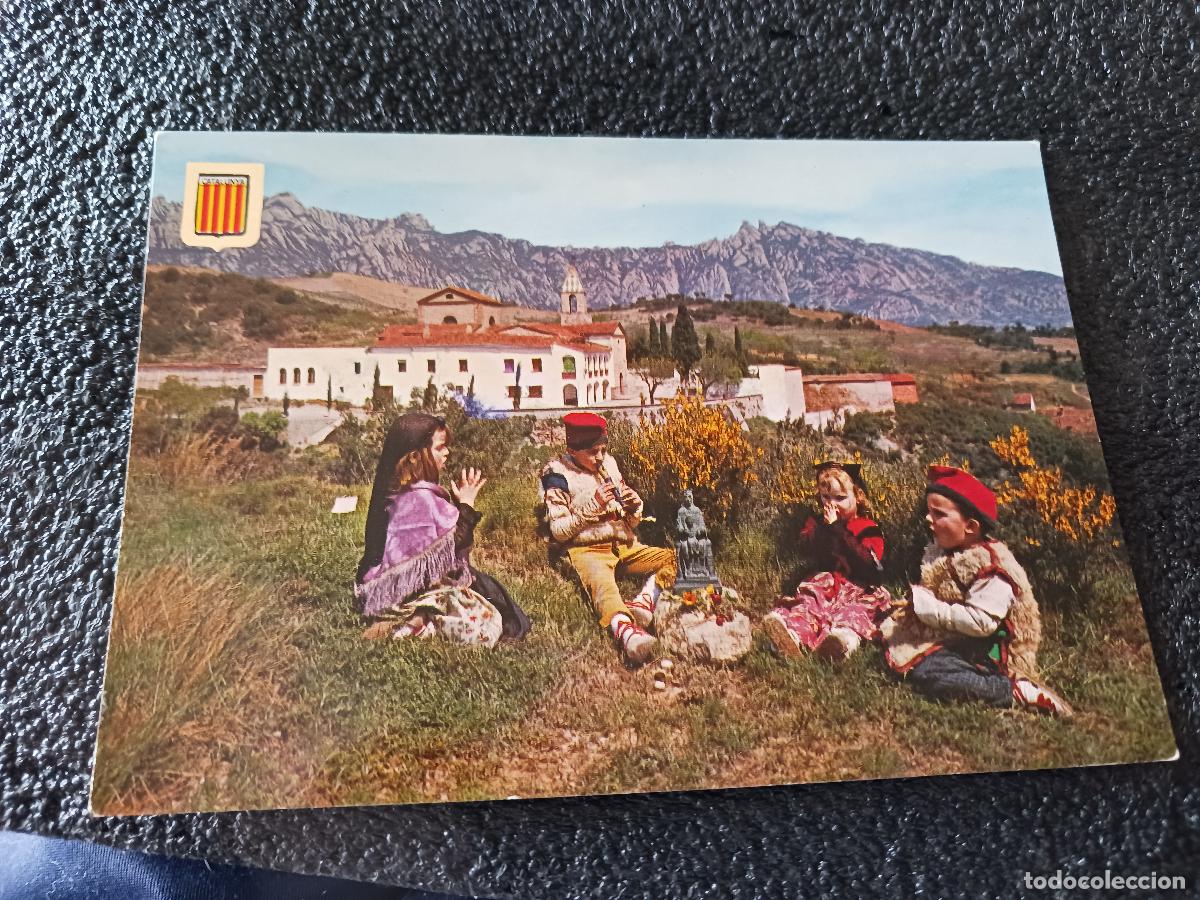 Postales: 1333 CATALUNYA TIPICA ROSA D'ABRIL MORENA DE LA SERRA ESCRITA 1966, ed. escudo