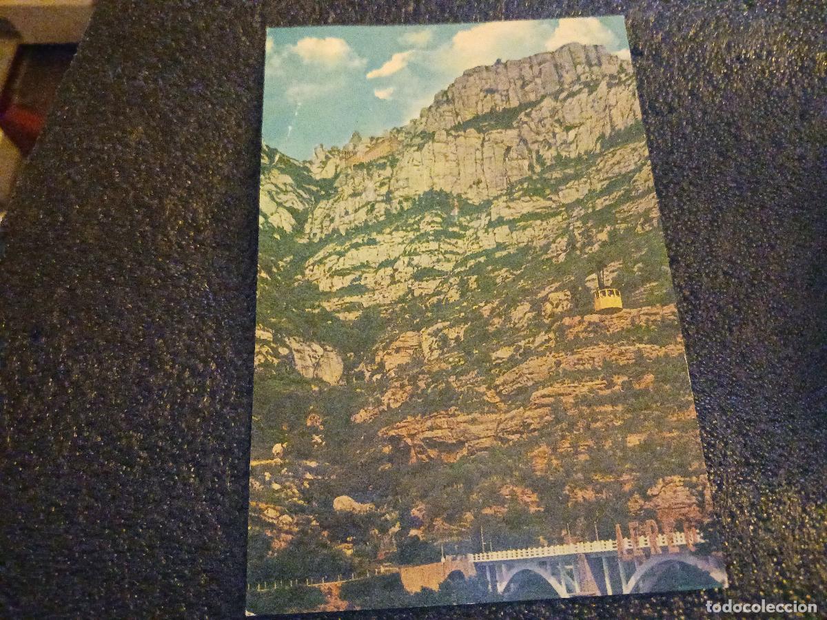 Postais: montserrat, funicular aereo, al rio llobregat, ed. monasterio, escrita