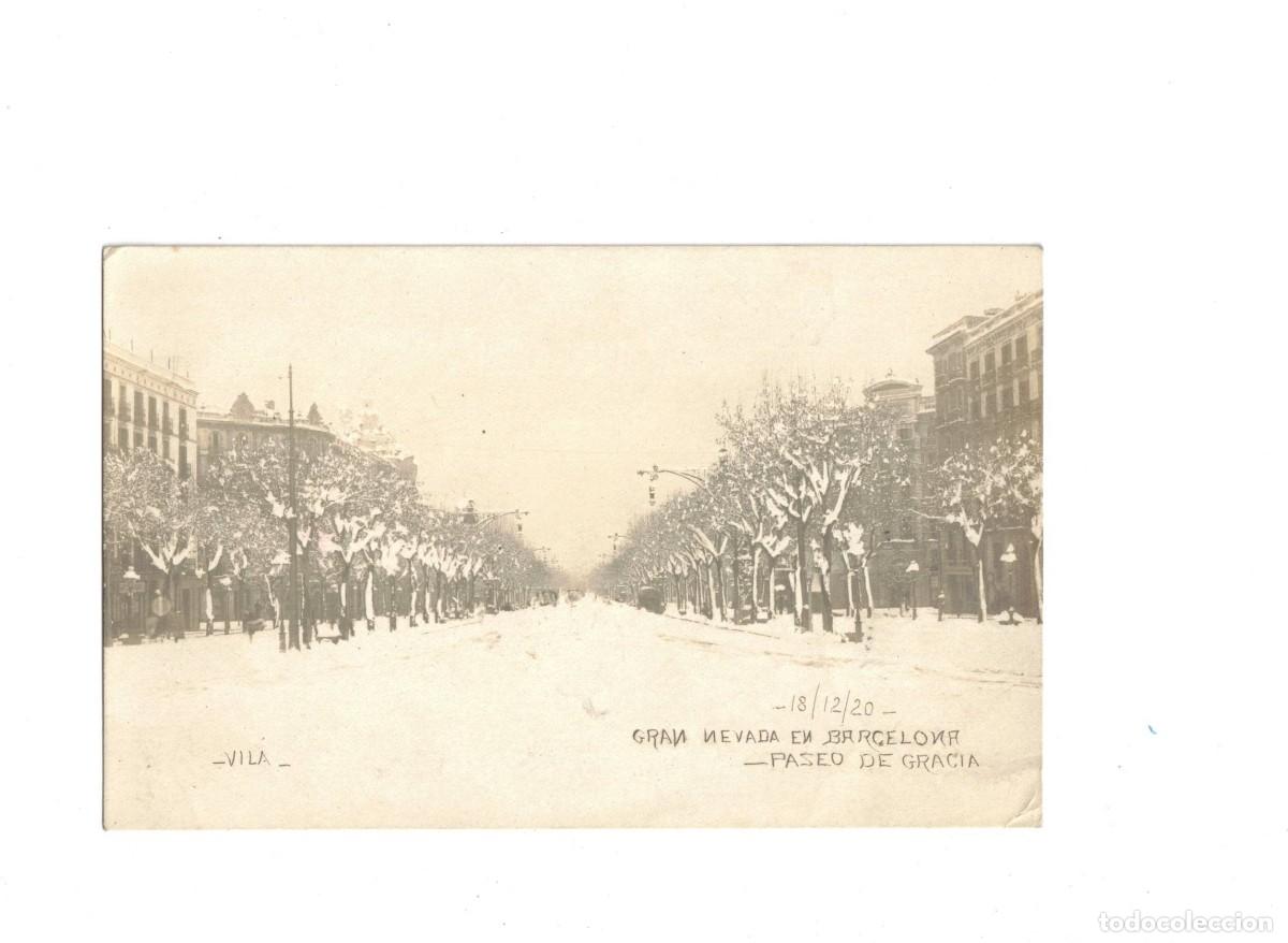 Postales: BARCELONA. GRAN NEVADA 1920. VILA - Foto 1