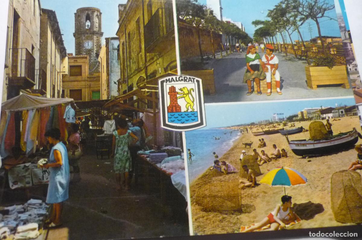 Postales: postal malgrat ,.div.aspectos circulada - Foto 1