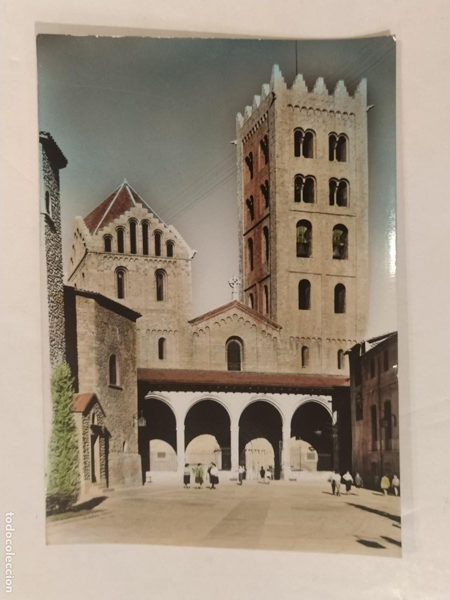Postales: RIPOLL -MONASTERIO SANTA MARIA-EXCLUSIVAS IMP SANTA MARIA-FOTO ALFONSO-6- POSTAL ANTIGUA -(114.270)