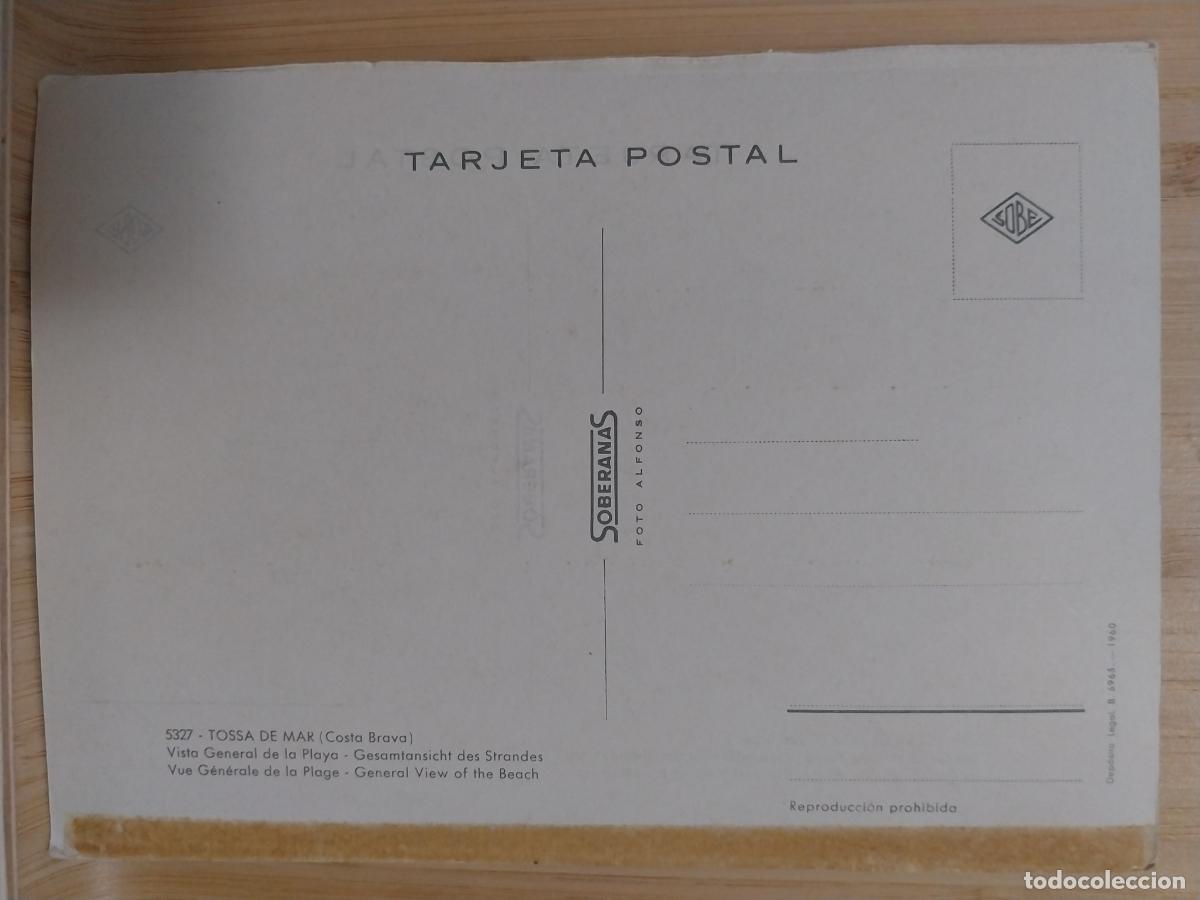 Postales: TOSSA MAR ED SOBERANAS 5327 SC ORIGINAL - Foto 2