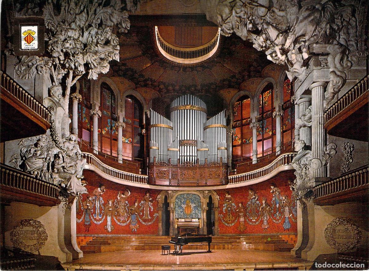 Postkarten: Postal Barcelona Interior Palau de la M&uacute;sica Catalana Arquitectura Modernista