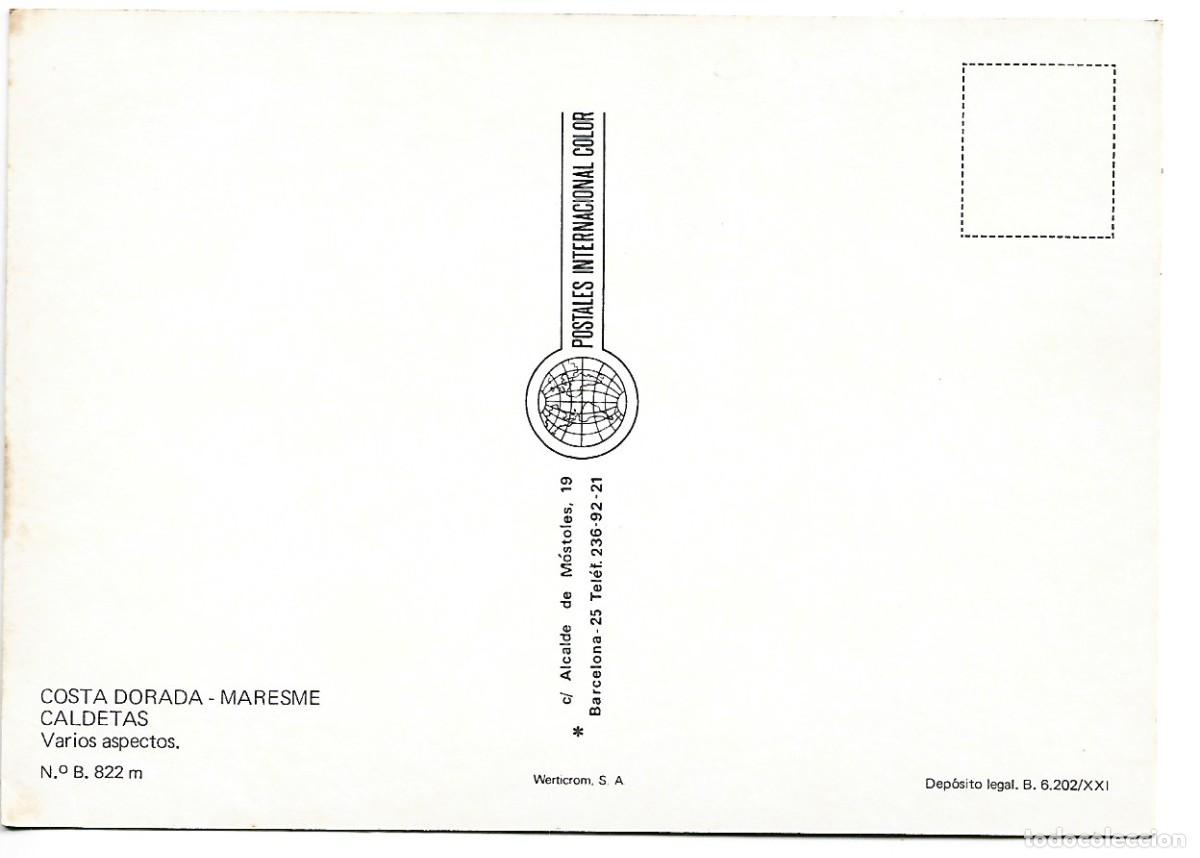 Postales: VARIOS ASPECTOS.- CALDETAS / BARCELONA - Foto 2