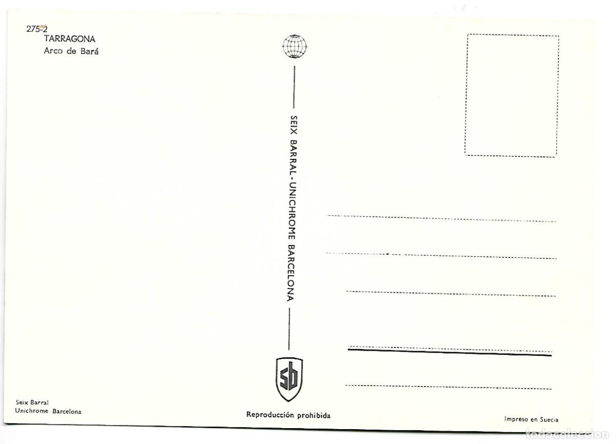 Postales: ARCO DE BARA.- TARRAGONA - Foto 2