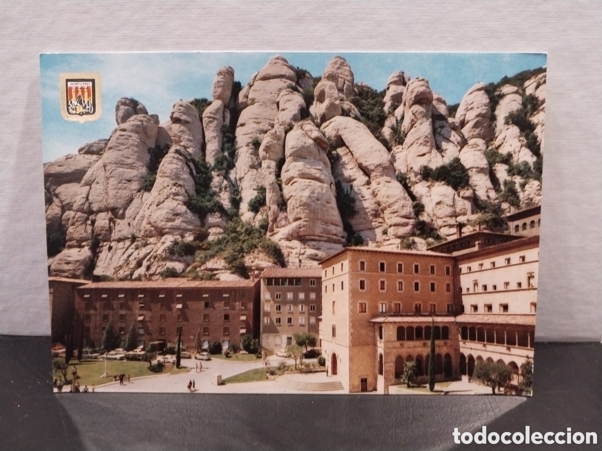 Postales: Postal de Montserrat. Vista parcial del Santuario