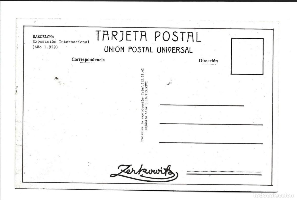 Postales: EXPOSICION INTERNACIONAL .- BARCELONA - Foto 2