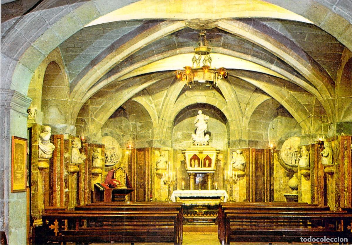 Cartes Postales: Postal Manresa Interior Cripta Bas&iacute;lica Santa Maria de la Seu G&oacute;tico Catalu&ntilde;a