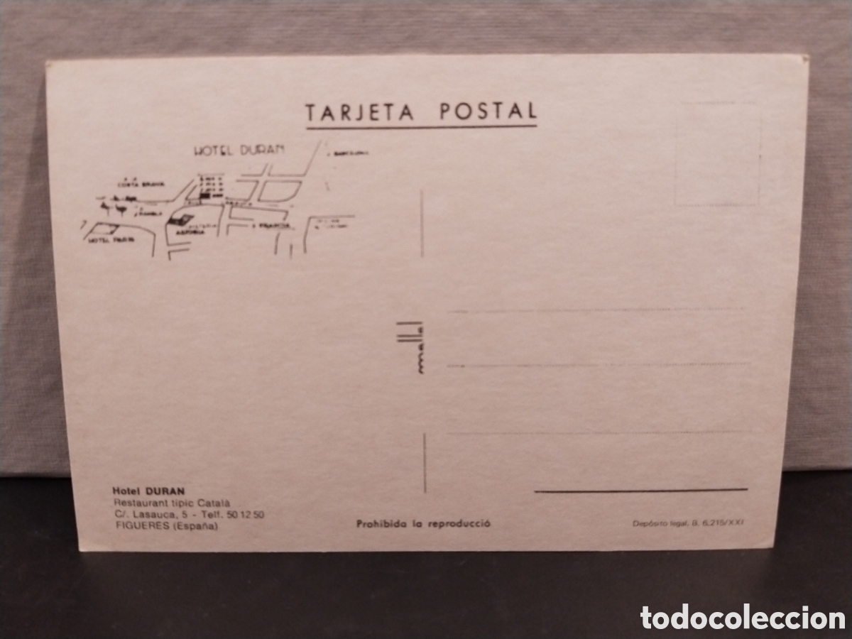 Postales: Postal de Figueres. Hotel Duran - Foto 2