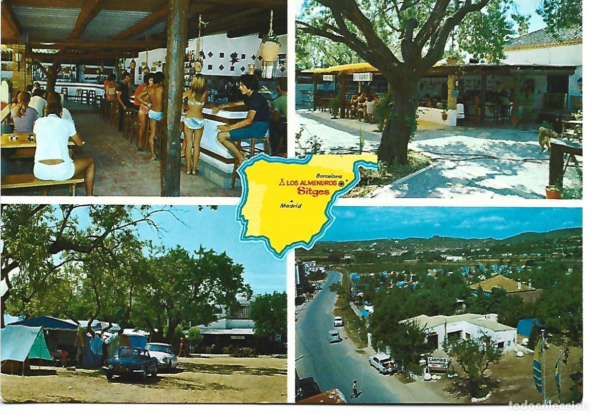 Postales: &rdquo; CAMPING LOS ALMENDROS &rdquo;.- SITGES / BARCELONA - Foto 1