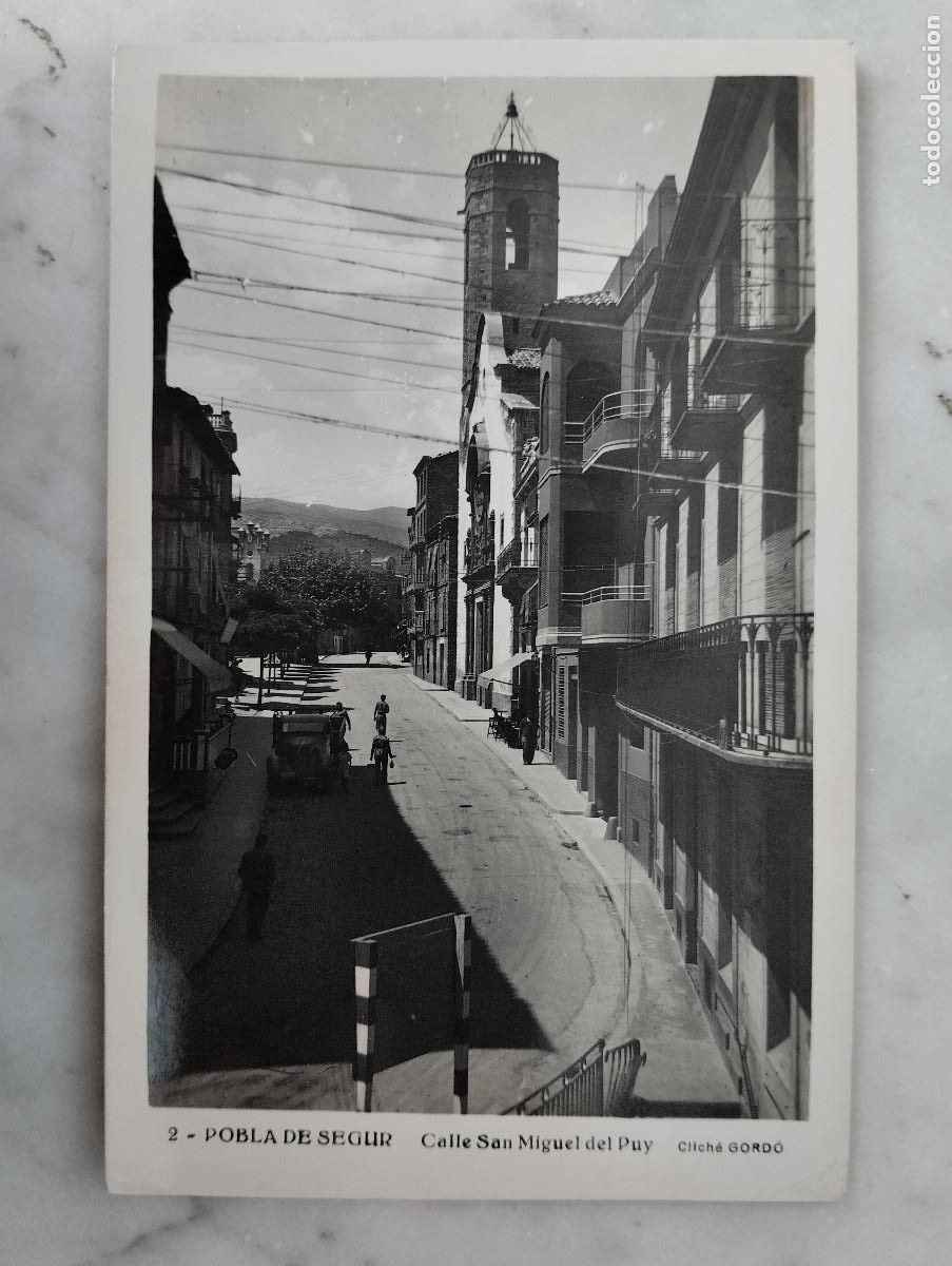 Postales: POSTAL FOTOGRAFICA POBLA DE SEGUR(LLEIDA)-CALLE SAN MIGUEL DEL PUY